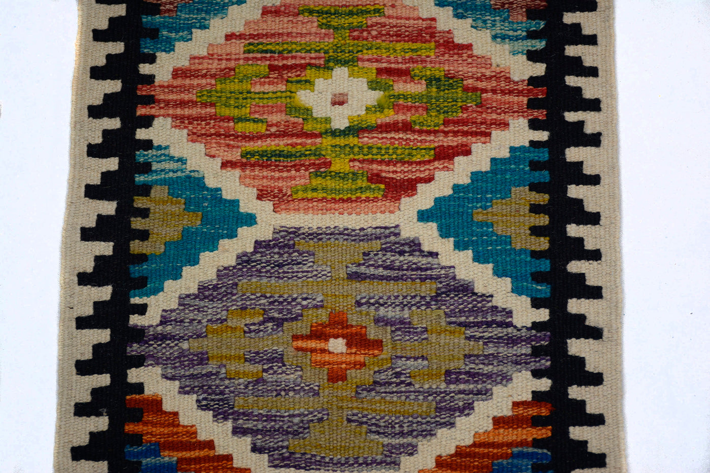 Mini Afghan Kilim Mat – Graphite Caravan
