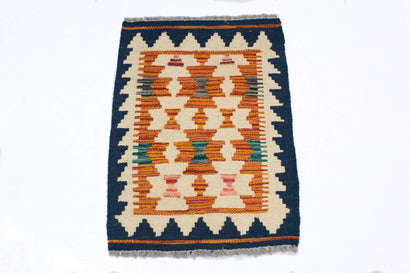 Mini Kilim Rug Mat, 41 x 56 cm (SKU: KLM-2061)