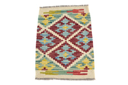 Mini Kilim Rug Mat, 41 x 56 cm (SKU: KLM-2063)