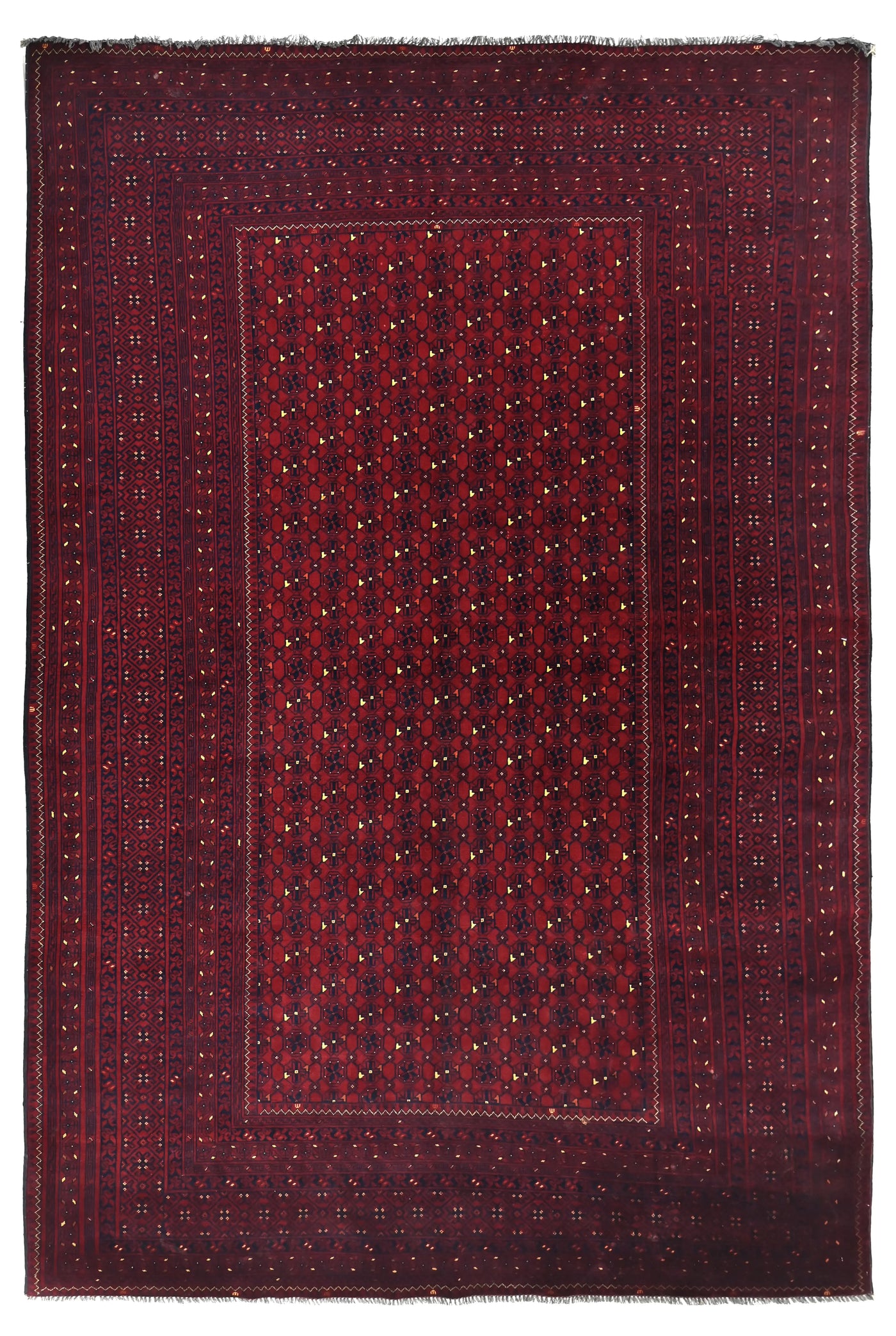 Biljik Afghan Rug – Crimson Shadow