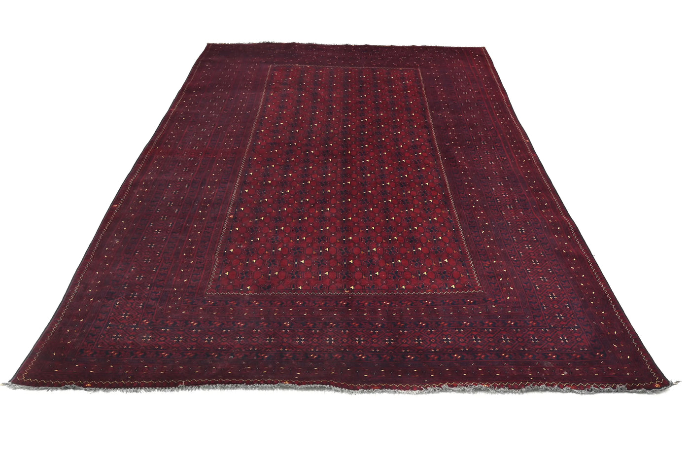 Biljik Afghan Rug – Crimson Shadow