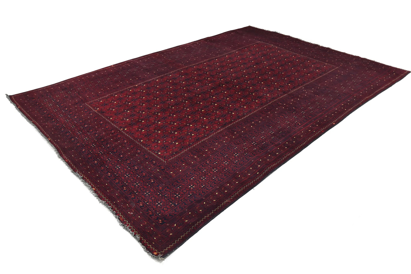 Biljik Afghan Rug – Crimson Shadow