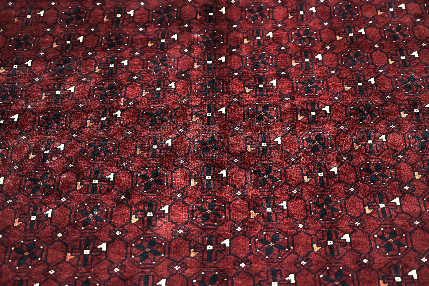 Biljik Afghan Rug – Crimson Shadow