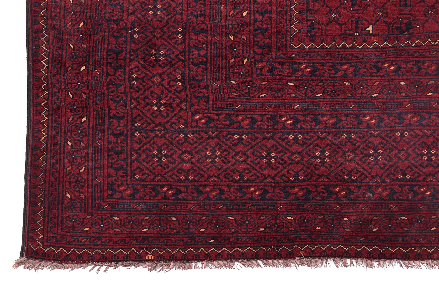 Biljik Afghan Rug – Crimson Shadow
