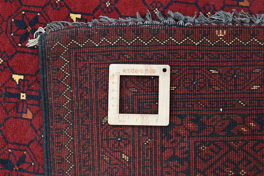 Biljik Afghan Rug – Crimson Shadow