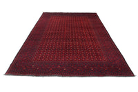 Biljik Afghan Rug – Garnet Crest