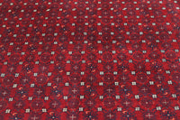 Biljik Afghan Rug – Garnet Crest