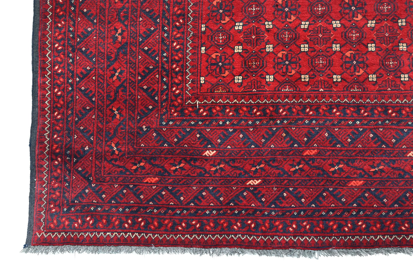 Biljik Afghan Rug – Garnet Crest
