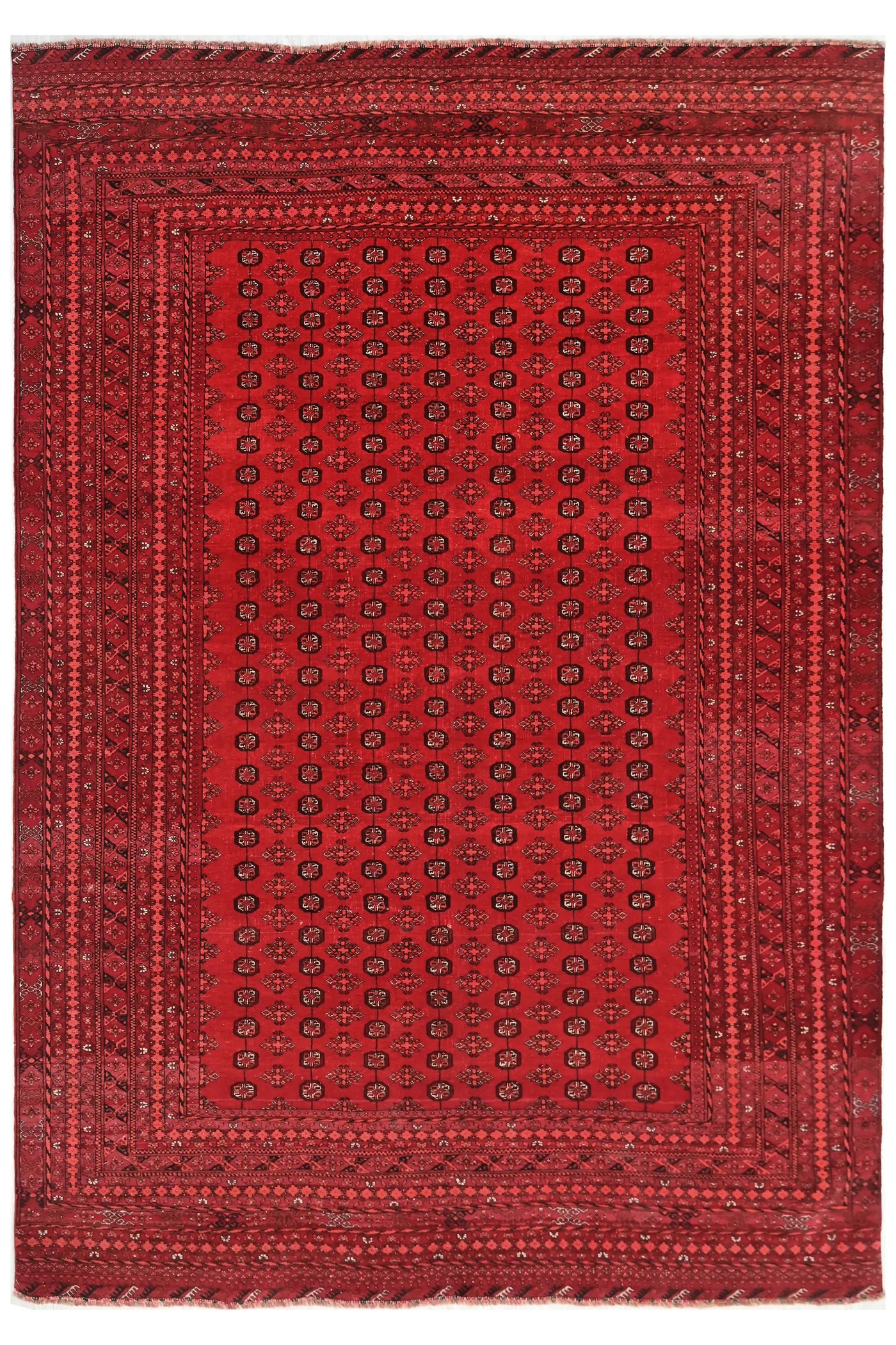 Biljik Afghan Rug – Ember Lattice