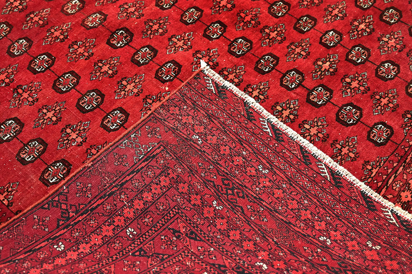 Biljik Afghan Rug – Ember Lattice