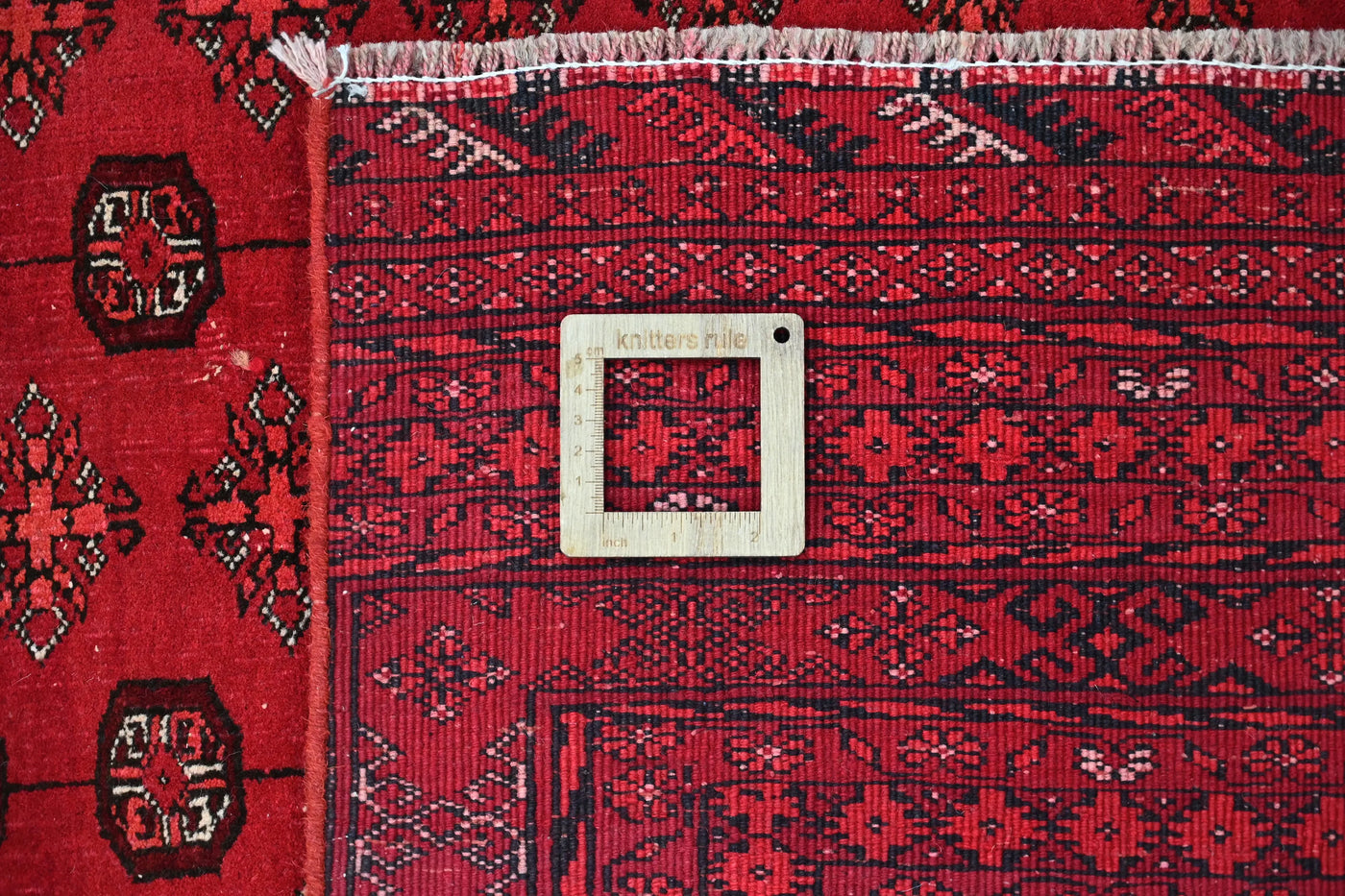 Biljik Afghan Rug – Ember Lattice