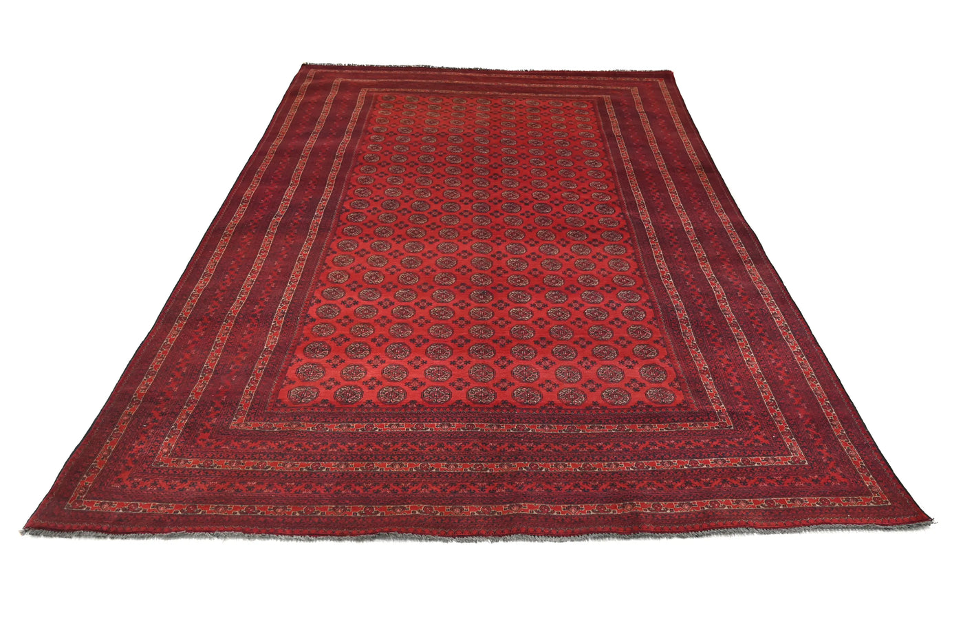 Biljik Afghan Rug – Scarlet Luxury