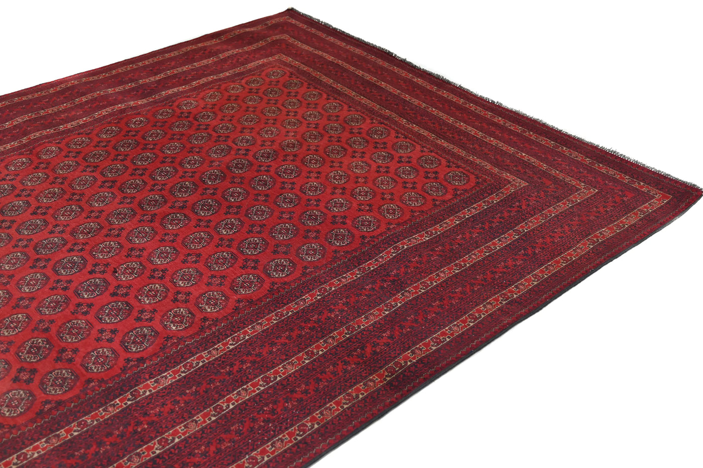 Biljik Afghan Rug – Scarlet Luxury
