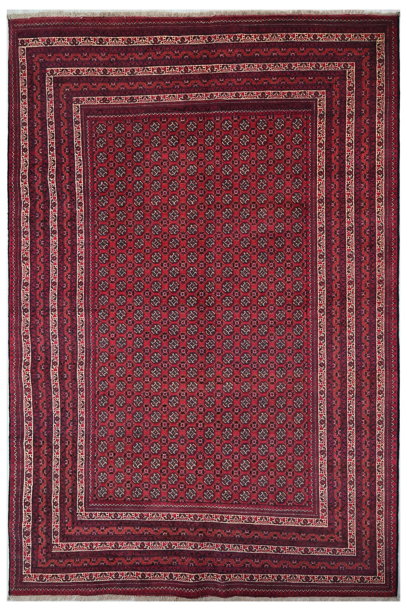 Biljik Afghan Rug – Geometric Mosaic