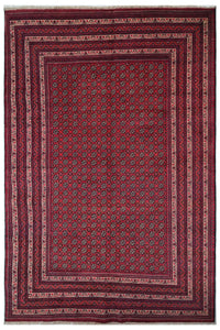 Biljik Afghan Rug – Geometric Mosaic