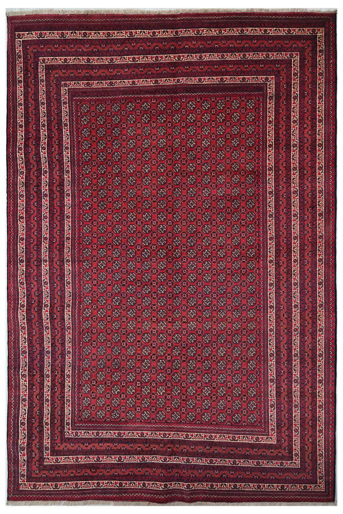 Biljik Afghan Rug – Geometric Mosaic