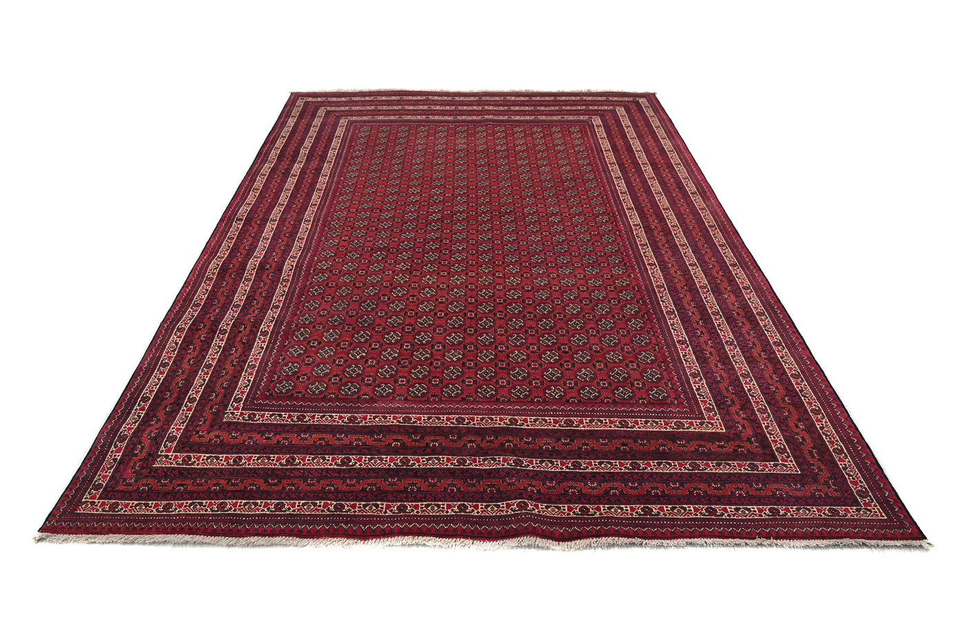 Biljik Afghan Rug – Geometric Mosaic