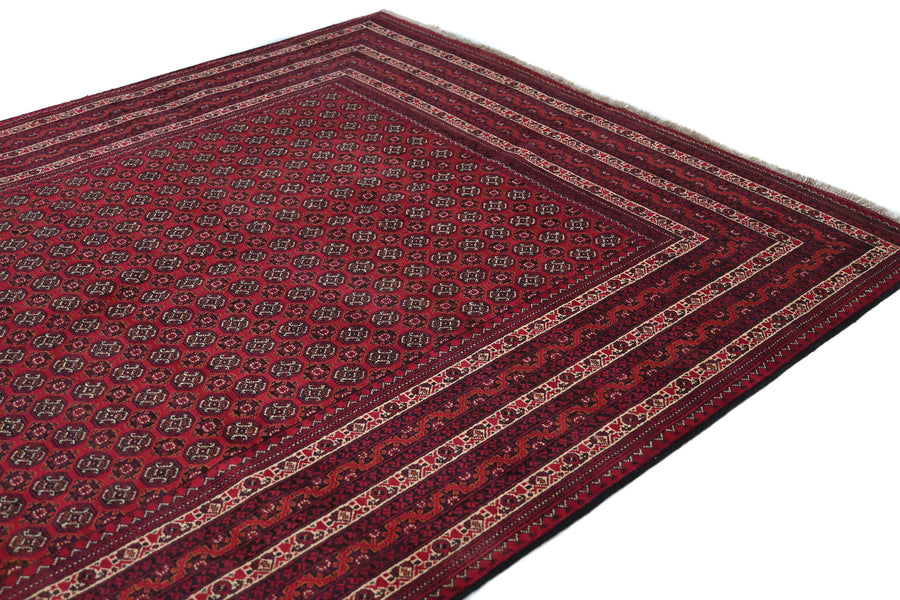 Biljik Afghan Rug – Geometric Mosaic
