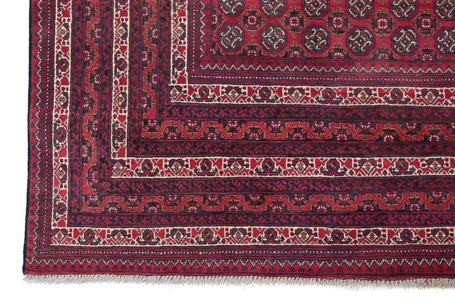 Biljik Afghan Rug – Geometric Mosaic