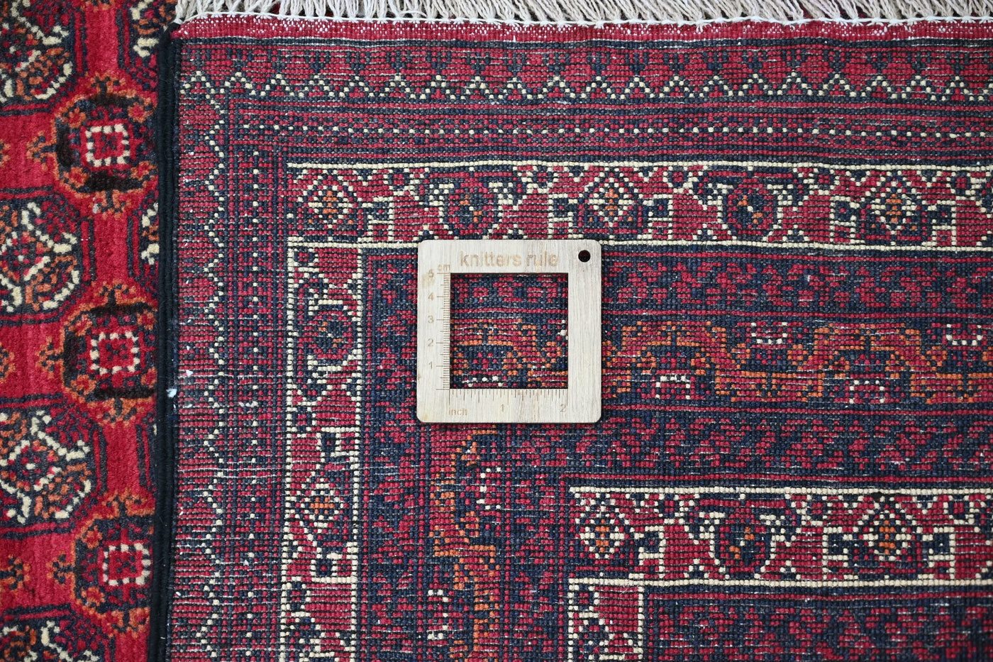 Biljik Afghan Rug – Geometric Mosaic