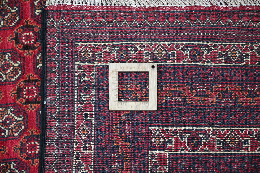 Biljik Afghan Rug – Geometric Mosaic