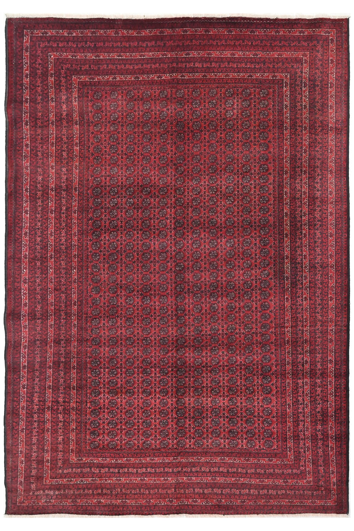 Biljik Afghan Rug – Velvet Wine