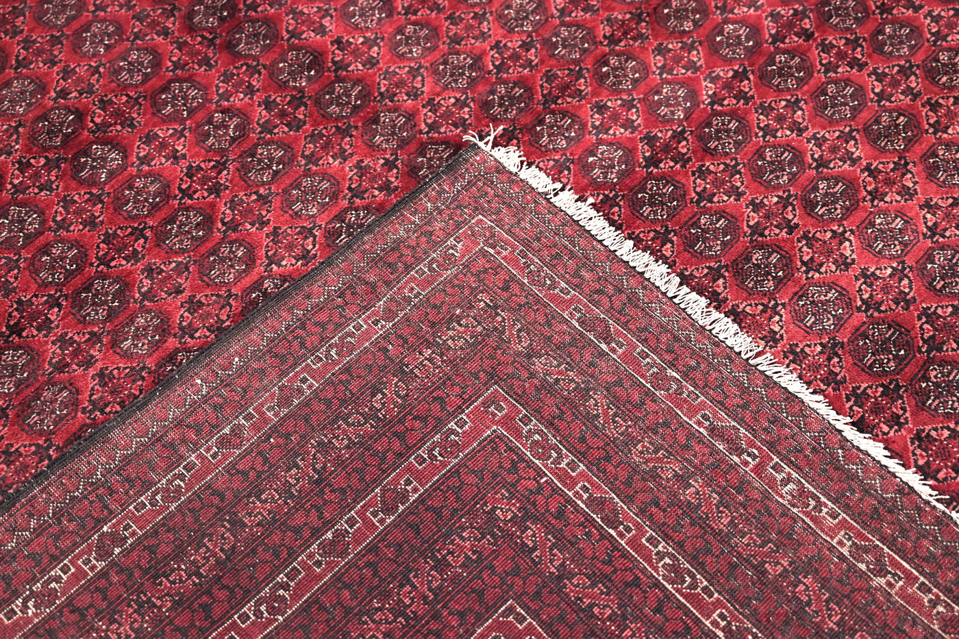 Biljik Afghan Rug – Velvet Wine