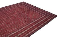 Biljik Afghan Rug – Carmine Edge