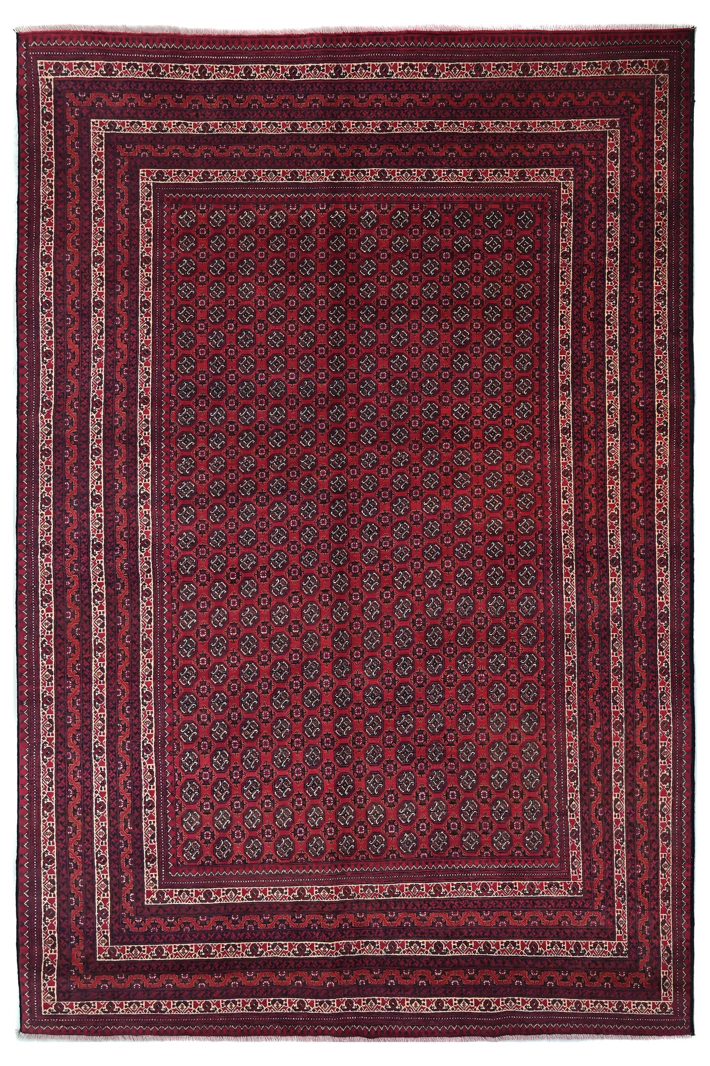 Biljik Afghan Rug – Symmetric Grid