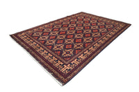 Biljik Afghan Rug – Rust Diamond