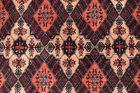 Biljik Afghan Rug – Rust Diamond