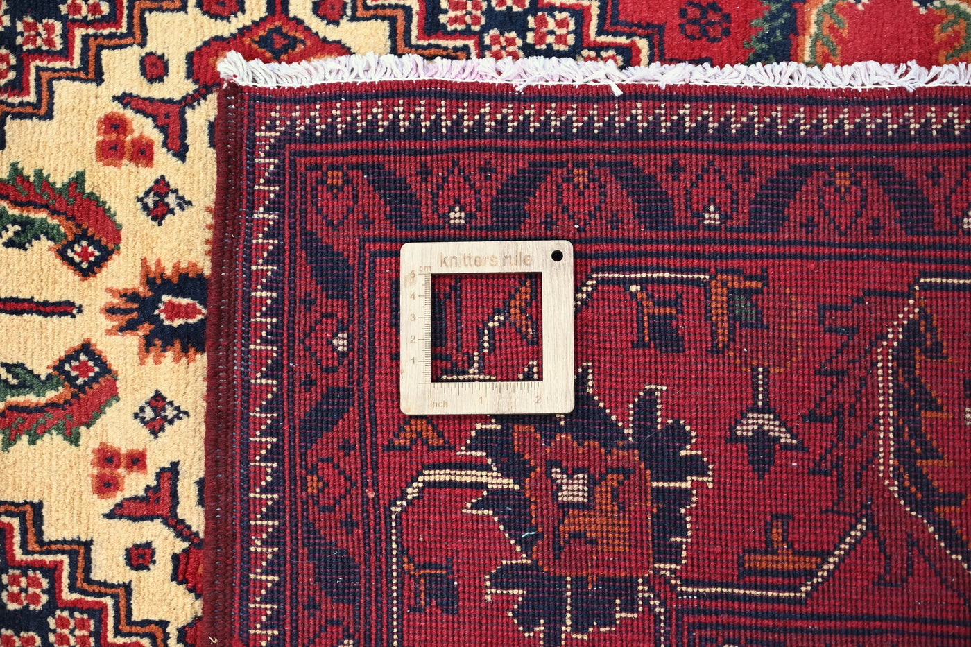 Biljik Afghan Rug – Rosewood Trellis