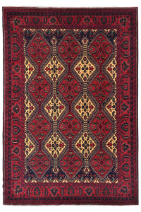 Biljik Afghan Rug – Midnight Onyx