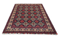 Biljik Afghan Rug – Alabaster Border