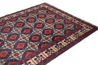 Biljik Afghan Rug – Alabaster Border
