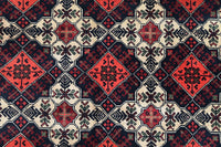 Biljik Afghan Rug – Alabaster Border