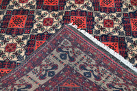 Biljik Afghan Rug – Alabaster Border