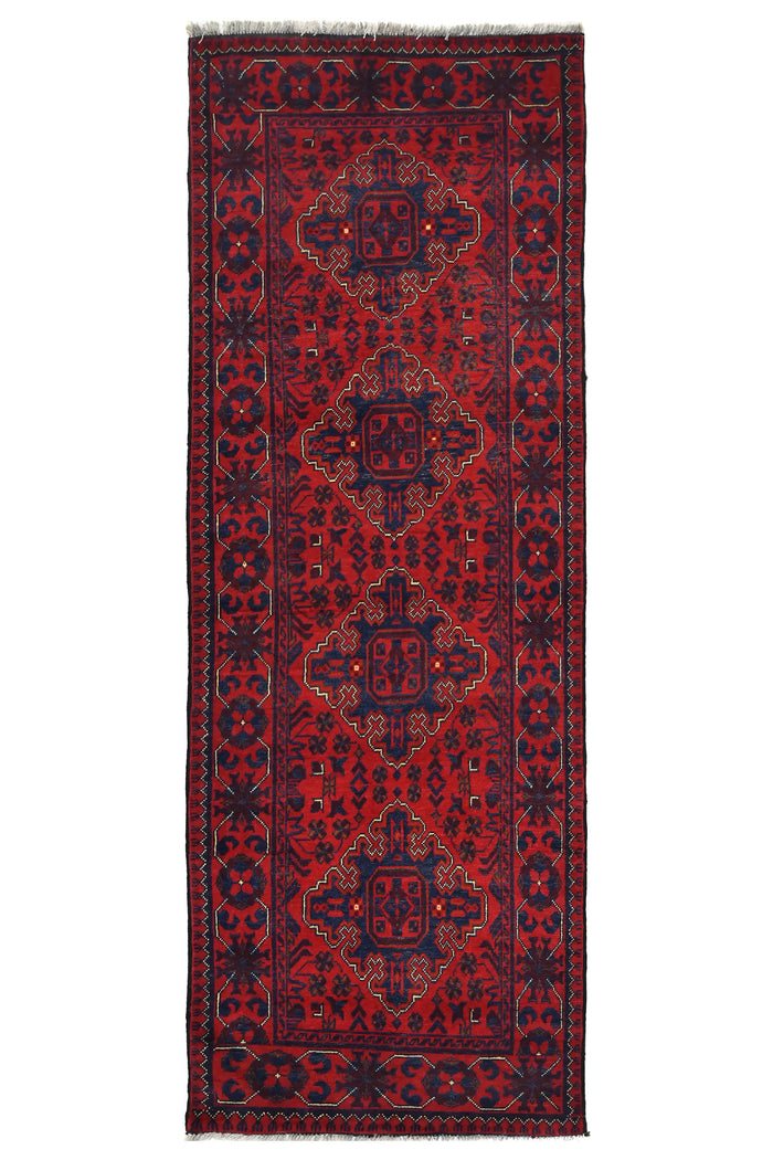 Biljik Afghan Runner Rug – Concentric Infinity