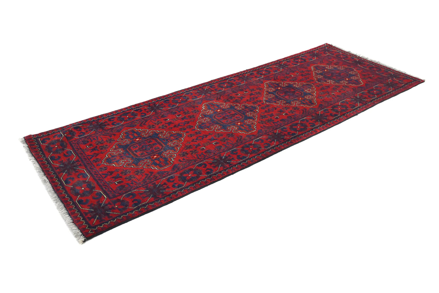 Biljik Afghan Runner Rug – Concentric Infinity