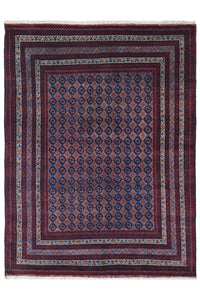 Biljik Afghan Rug – Sapphire Wine