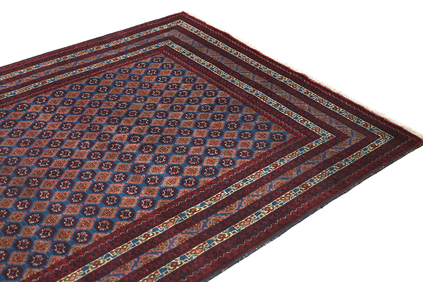 Biljik Afghan Rug – Sapphire Wine