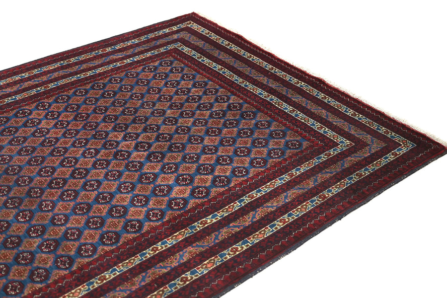 Biljik Afghan Rug – Sapphire Wine