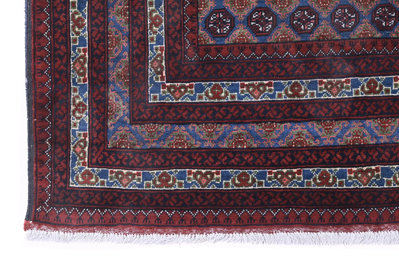 Biljik Afghan Rug – Sapphire Wine