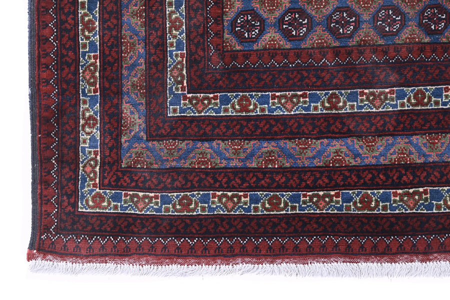 Biljik Afghan Rug – Sapphire Wine
