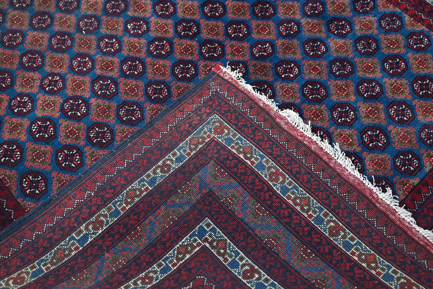 Biljik Afghan Rug – Sapphire Wine