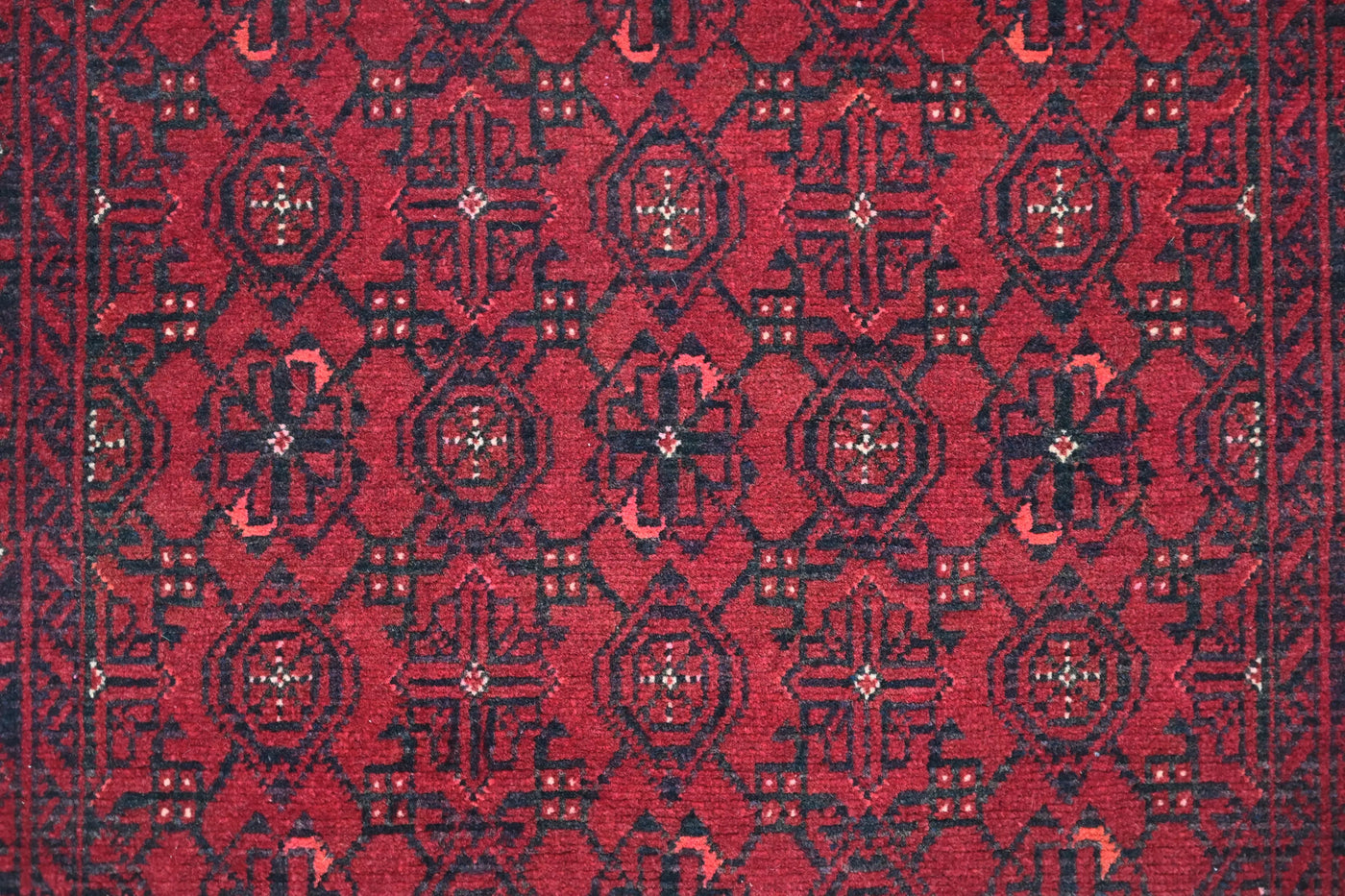 Biljik Afghan Runner Rug – Crimson Passage
