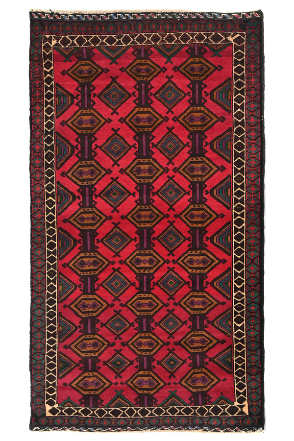 Baluchi Persian Rug, 85 x 152 cm