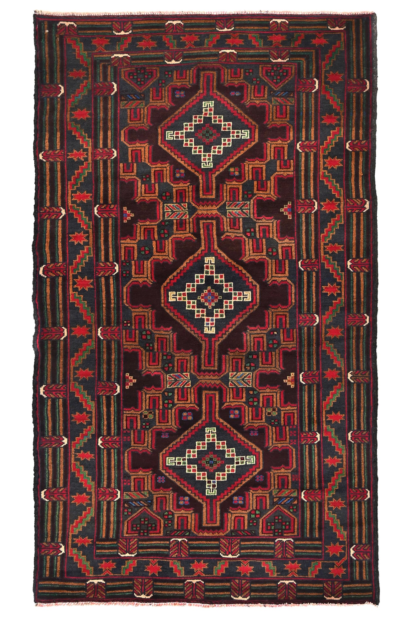 Baluchi Persian Rug – Ink Crest