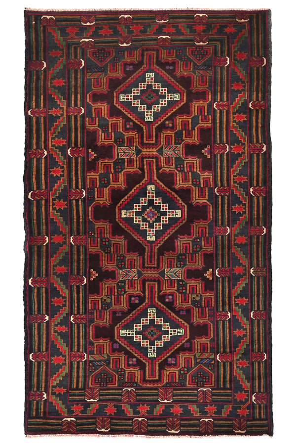 Baluchi Persian Rug, 113 x 194 cm