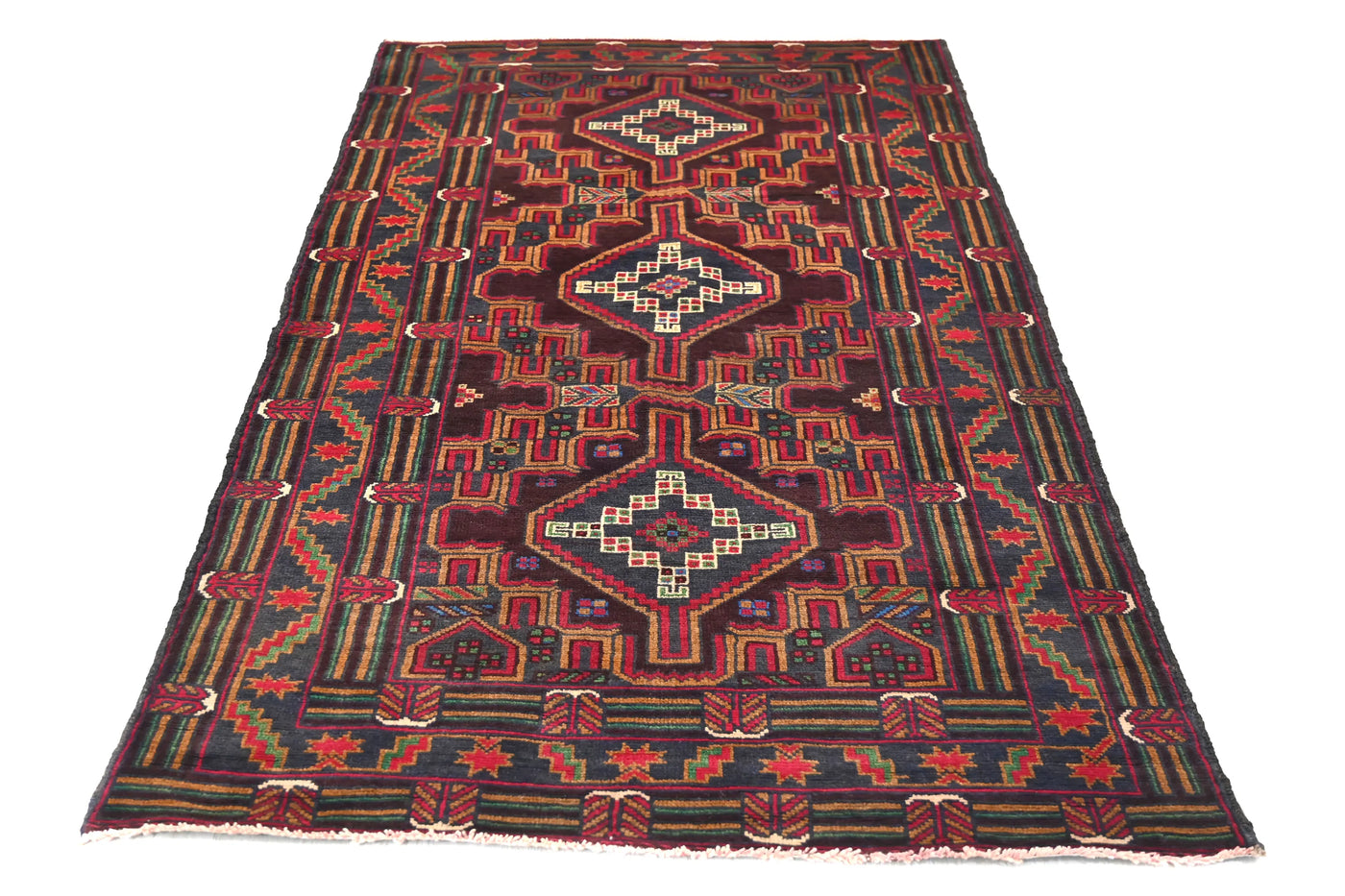 Baluchi Persian Rug – Ink Crest